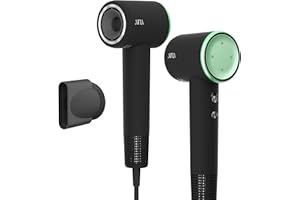 ‎AINA AINA Haartrockner, bürstenloser Motor Föhn - Föhnen für Frauen 4C dickes Haar, 110.000RPM, magnetische Aufsätze für unterwegs und leicht,Intelligentes Thermostat zum Schutz der Haare(Junges Grün)