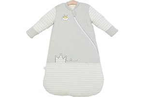 Chilsuessy Śpiwór niemowlęcy zimowy ze zdejmowanym długim rękawem, watowany, dla małych dzieci, całoroczny, dla chłopców i dziewczynek, miękki, miękki