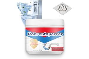 BLAUHAUS Déboucheur Surpuissant 2025, Déboucheur Canalisation Professionnel pour Cuisine, Salle de Bains et WC, Super Destop Cheveux, Percarbonate de Soude Anti Eau Stagnante