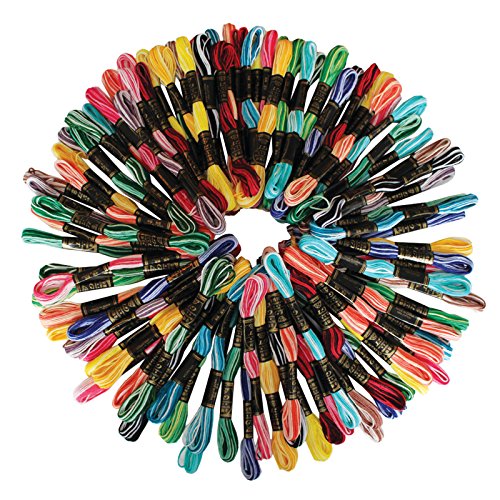 150x8m Stickgarne Stränge Wolle zum Sticken von Kurtzy