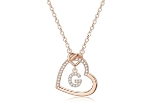 LIHELEI Collana Donna Argento, S925 Argento 26 Lettera Maiuscola Con Zirconi Collana Moglie Mamma Fidanzata Compleanno Natale Anniversario Festa Della Mamma Gioielli Donna Regalo