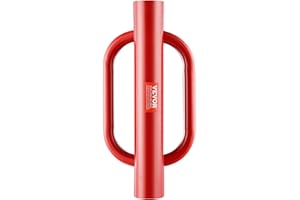 VEVOR Fence Post Driver with Handles, 4.11 in Inner Diameter T Post Pole Pounder, 22LB Heavy Duty Carbon Steel Hand Post Rammer, Farm Fencing Hole Digger for U Channel, Sign Pole, Wooden Post, Red