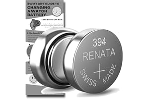 GENERIC SR936SW Watch Batteries 394-2 x Renata 394 Swiss Made Equivalent to SR936SW Replacement Cell Button Watch Battery Replacement Kit for Watches with Swift Gift UK Fitting Guide