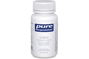 Pure Encapsulations Iodine (Potassium Iodide) 225 UG - Hypoallergenic Supplement Supports Metabolism, Healthy Skin and Thyroid Function - 60 Vegetarian Capsules