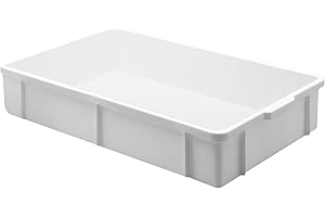 Giganplast Transport Cassetta, Plastica, Bianco, 60 x 40 x 16 cm