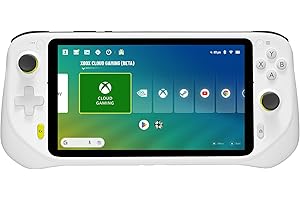 Logitech G Cloud Gaming Handheld, Portable Gaming Console with Long Battery Life, 1080P 7-Inch Touchscreen, Lightweight Design, Xbox Cloud Gaming, NVIDIA GeForce NOW, Google Play - White