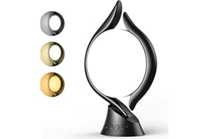 Wopigh Tageslichtlampe 10000 Lux, Sonnenlichtlampe mit 3 Lichtfarben 4 Timer 5 einstellbare und Memoryfunktion Lichtintensität, UV-Frei Sonnenlicht Lampe für Hause/Büro (schwarz-2)