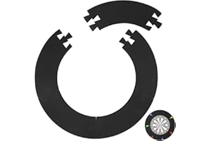 AICHARYNIC Pierścień ochronny do darta Surround, 5-segmentowy pierścień do darta, pierścień do łapania darta, osłona do garażu, ochrona ściany, 44 x 13 x 2,5 cm