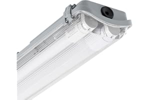 LEDKIA LIGHTING - Réglette Étanche 150cm avec 2 Tubes LED | IP65 Résistant à l'Eau et à la Poussière | 4840 lm Éclairage Efficace | Polycarbonate Durable, Blanc Froid 6000K