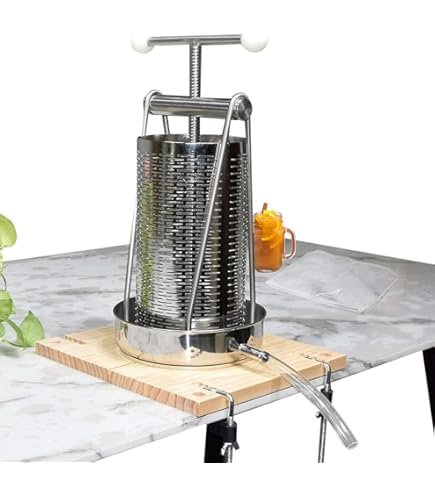 Pressoir à Fruits, Pressoir à Vin De Fruits 12/22/36 L, Pressoir Domestique Manuel, Pressoir à Cidre En Acier Inoxydable Avec Hydraulique, Pour Faire Du Cidre, Du Vin Et Du Cidre,36L