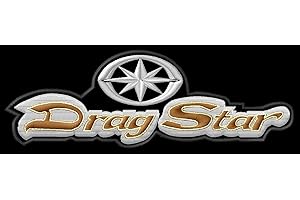 Masterpatch Parche diseñado para fans de Yama Drag Star Logo DragStar Bikers 125 250 400 650 950 1100 Moto Moto Aufnäher Parche Bordado Brodé Patch écusson Toppa ricamata