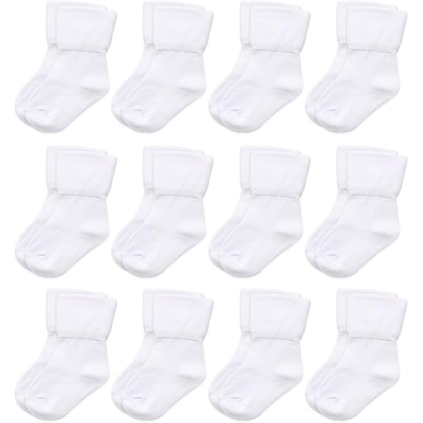 Protection Mains Nouveau-né 12 Paires De Moufles Anti-griffures Bébé TUONYIS - Coton - 0-6 Mois - Blanc Moufles Coton Bébé