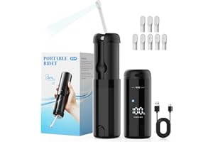 Reise Bidet, HEGEHE Po Dusche tragbares Bidet, 250ml Elektrisches Bidet Wiederaufladbar, Düse 180-Grad-Anpassung, für Hygiene Reinigung Portable Travel Bidet