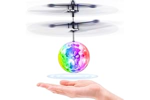 Zero-G Roadster Boule Volante, Jouet Enfant Helicopter Telecommandé Mini RC Drone Avion avec Lumière LED, Idée Cadeau Noel Anniversaire Garçon Fille, Jeux Extérieur Intérieur Jardin