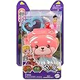 Polly Pocket Mattel Pet Connects HKV49 Red Panda Micro Playset Figurine + Animal + Accessory
