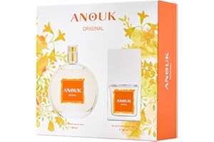 ANOUK - Original Colonia 100 ml + 30 ml, Estuche de Regalo Mujer, Eau de Toilette Natural y Femenina, Aroma Cítrico y Floral, Fragancia Fresca de Larga Duración