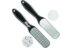 Longivia® Lima para Pies Profesional de Acero Inoxidable Quitador de Callos Manual Quita Piel Muerta y Durezas Raspador Reblandecedor Ablandador para Manos o Pies Pedicura Exfoliante