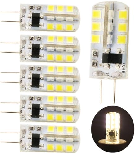 10 Ampoules LED G4 3.5W Blanc Chaud – 400 Lumens, 220V, Pour Intérieur