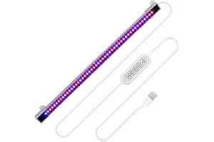 Woputne Grow Light Bar for Indoor Plants, Auto ON & Off, Stick to Anywhere, Grow Lamp USB Plug-in Powered Led Plant Light（1 Piece）