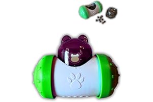 McBe Pets Juguete para Perros Interactivo con Ruedas – Dispensador de Premios Que Estimula Mente y Olfato – Alimentación Lenta – para Perros de Todas Las Edades y Tamaños