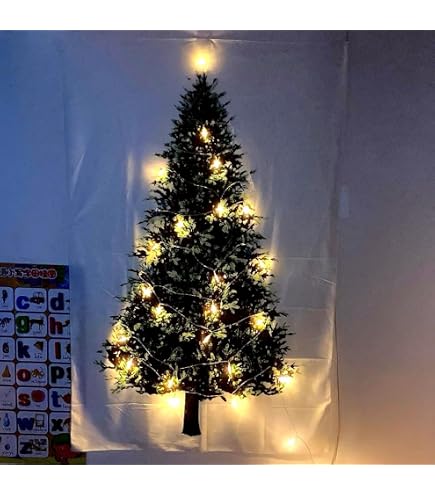 MEKPAM Decorazione Natalizia Arazzo Da Parete Natale Babbo Natale Renna