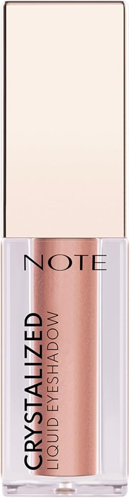 Note Cosmetics Crystalized Liquid Eyeshadow Likit Metalik Göz Farı, 01 Soft Elegance
