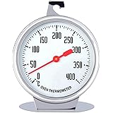 Oven Thermometer,Termometro per Forno con Gancio Puntatore Rosso,Termometro da Forno in Acciaio Inox con Quadrante per Append