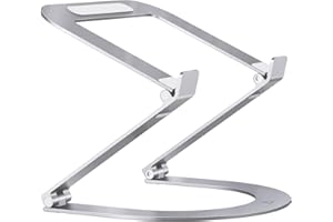 Podstawka Pod Laptopa Maxonar, Ergonomiczna Aluminiowa Podstawka Pod Laptopa, Regulowana Wysokość, Wentylowana, Składana na Biurku, łatwa do Przenoszenia, do MacBooka, Dell 11-15 "Srebrny