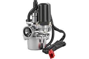 kefflum Carburateur pour Pocket Bike 50cc 2-Temps, Carburateur Universel 17mm pour Mini Moto Dirt Bike Quad et Scooter - Remplace 0390.015, 0390.016