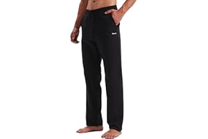 WILLIT Jogginghose Herren Baumwolle Trainingshose Sporthose Lang Freizeithose Fitness Yogahose Sweathose Lounge Pants Loose Männer mit Taschen