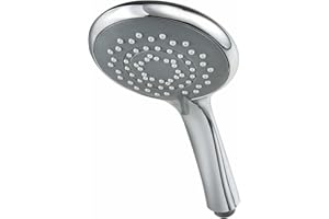 Triton Showers Showerhead, Bathroom Accessory, Water, 5 Spray Patterns, High Pressure, 8000 Series, Chrome Finish, Head Set, Shower Accessories