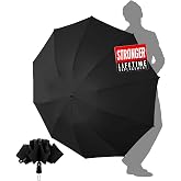Chakipee Windproof Folding Umbrella Men - Automatic Portable Compact Travel Umbrella, Windproof Inverted Umbrella, 210T Fabri