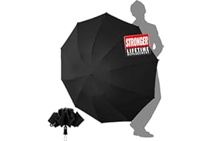 ‎CHAKIPEE Chakipee Regenschirm Groß Sturmfest für Regen Kompakter Reise - Automatik Auf und Zu für Herren und Damen Winddichter - mit 10 Rippen Regenschirm xxl 210T-Stoff Robuster und Hochwertiger