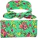 Price comparison product image ROSENICE Baby Sleeping Bags Swaddle Wrap Swaddle Blanket Sack Rabbit Ears Bowknot Headband Set(Green)