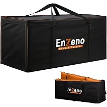 Housse De Protection Pour Meubles De Jardin Enzeno - 200 X 180 X 90 Cm - Imperméable, Polyester Oxford 420D, Anti-UV - Pour Table Et Chaises - 9