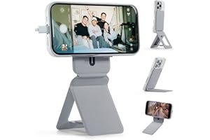 MOFT Statyw do iPhone 16/15/14/13/12, Snap, niewidoczny stojak na telefon komórkowy z 3 trybami do samodzielnego vlogowania, przeglądania, fotografii makro, połączeń wideo, przenośny, lekki stojak na