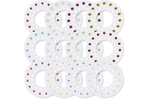 ASSURE AURA Brillantes para el pelo 180 Gemas - Accesorios pelo niña brillos - Complemento para Maquina Brillo Pelo y Grapadora Joyas Pelo