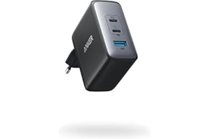 Anker 736 Chargeur USB C 100 W (Nano II), Rapide Compact 3 Ports pour MacBook Pro/Air, Google Pixelbook, ThinkPad, Dell XPS, iPad, Galaxy S23/S22, iPhone 16/16 Plus/16 Pro Max/15/14/13, et Autres