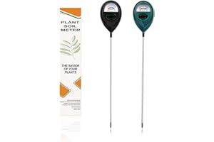 MEPHILIMIA 2 Stk Lange Sonde Boden Feuchtigkeitsmesser für Pflanzen [Grün/Schwarz] Ohne Batterien Feuchtigkeitsmessgerät für Garten Kostenlose Anleitung zur Bewässerung