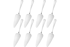 UTMACH 8 Pièces Bords Dentelés de la Pelle Gâteaux Pelles à Tarte Serveur à GâTeau Pelle à Pizza Ensemble Couverts pour Fête Restaurant Cuisine Mariage Pelle Vaisselle