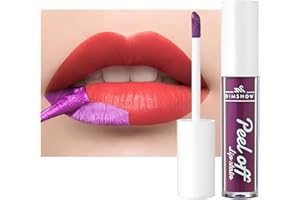 BQQCOB Lip Stain Peel Off - Lip Tint Lip Stain Long Lasting - Lip Tattoo Peel Off -Transfer Proof, Matte Finish, Waterproof Formula, Lip Makeup For Women