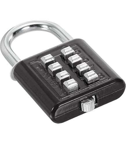 Lot De 4 Cadenas à Code 4 Chiffres - Pour Valise, Sac De Sport, Casier | Anti-Vol Étanche Couleurs Assorties