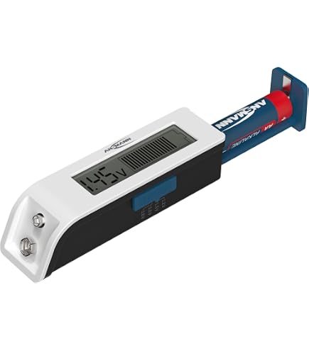 Testeur De Batterie Compact BT-860 - Pour Piles 9V Et 1.5V - Design Portable Noir