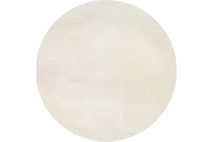 BQLZR Trommelfell aus Ziegenhaut, rund, für Bongos, Shamanentrommeln, Tambourine, 25,4 cm, Beige