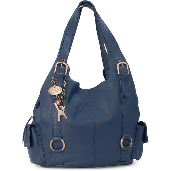 Catwalk Collection Handbags - Dames Schoudertas van Leer - Middelgrote Zachte Handtas - Top Handle Tas met Rits - Jane - Chocolade (Bruin
