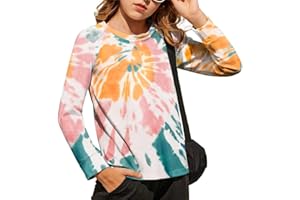 Arshiner Ragazze T-Shirt a Manica Lunga Bambini Tempo Libero Felpa Autunno Inverno Manica Lunga Top Colorati Magliette per Ragazze 4-14 Anni