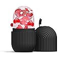 Joyeee Ice Face Roller, Reusable Silicone Mold Face Massage Eye Facial Beauty Skin Care Tools Apply Ice for Shrink Pores Anti Wrinkle Reduce Puffiness Improve Skin Elasticity, Striped, Black