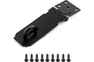 Dörr hänglås hasp, 10 cm rostfritt stål hänglås hasp och hasp skjul dörrspärr slitstark grind lås spärr säkerhetshasp och häftklammer för dörr fönster skåp husdjursbur låda