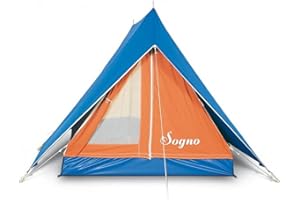 Bertoni Tende Sogno Tente de Camping Canadien Sogno 3 Places Orange/Unique
