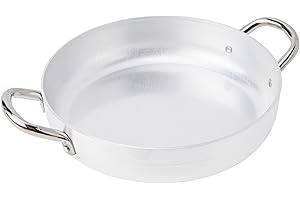 BALDASSARE AGNELLI Pentole Agnelli PCMX01022 Tegame con Maniglie, Alluminio, 22 cm